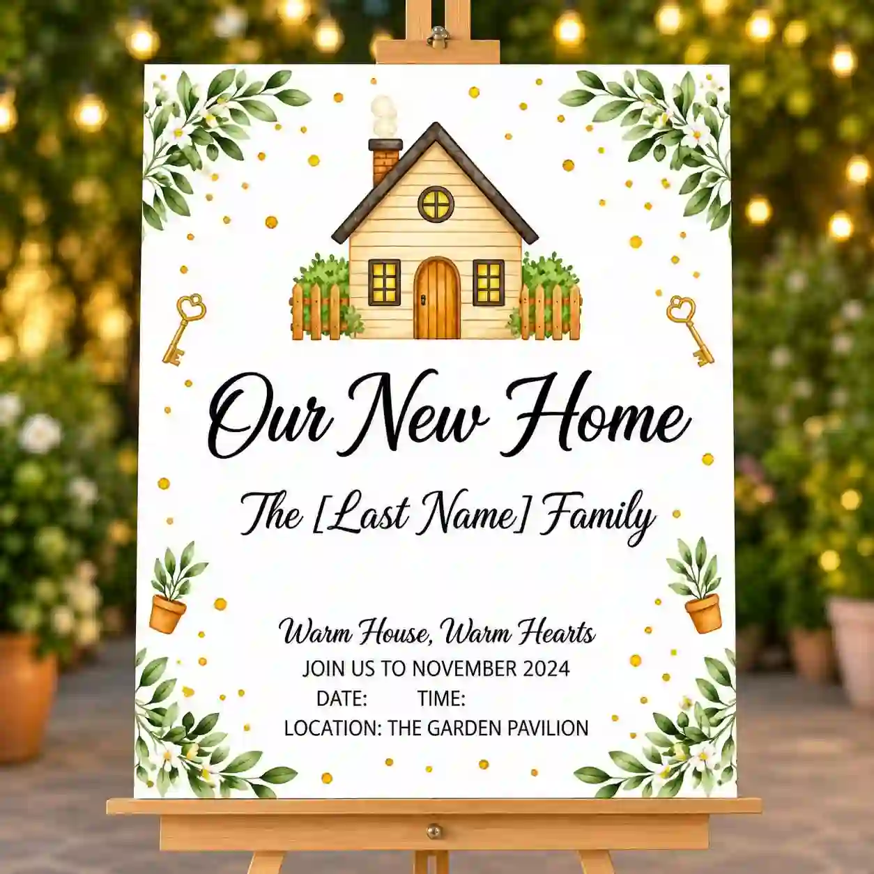 Welcome Board With Stand